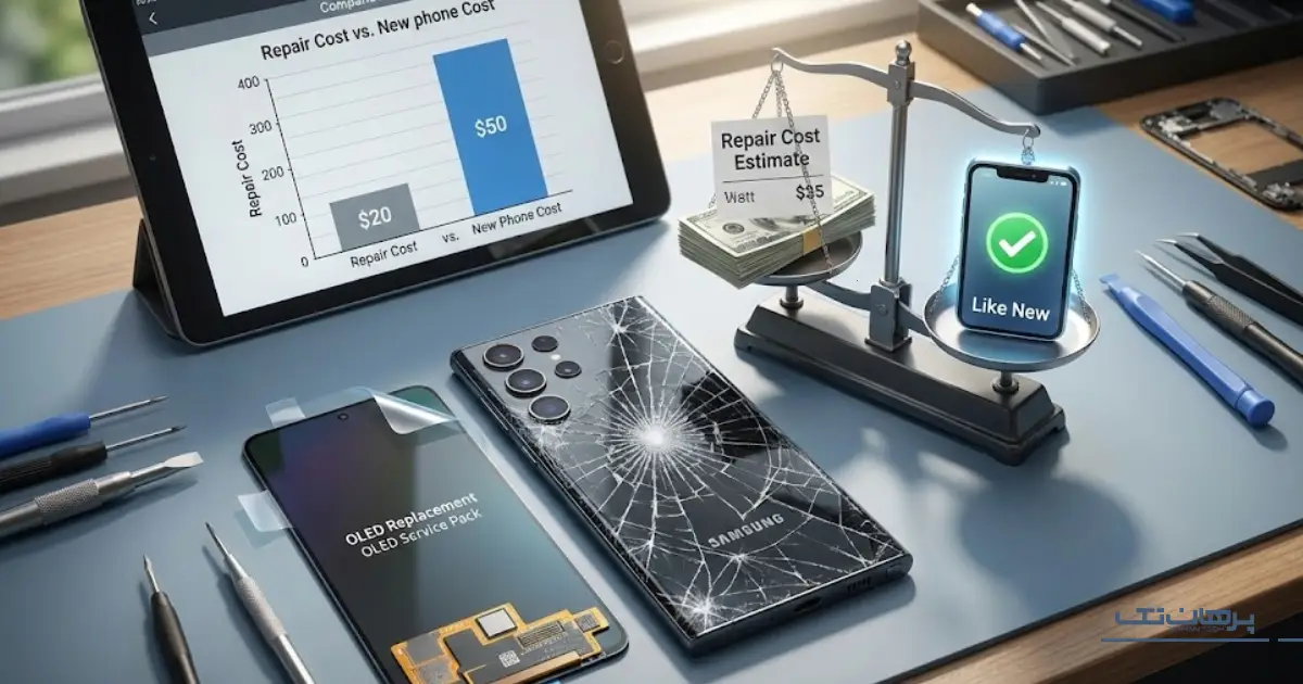هزینه تعویض ال سی دی گوشی سامسونگ؛ آیا ارزشش را دارد؟